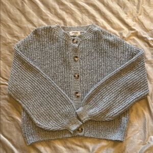 J. Crew Heather Gray Knit Cardigan